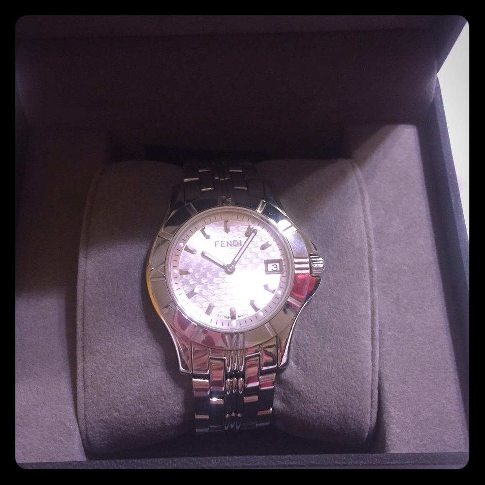 Authentic Fendi Orologi Sapphire Crystal Watch